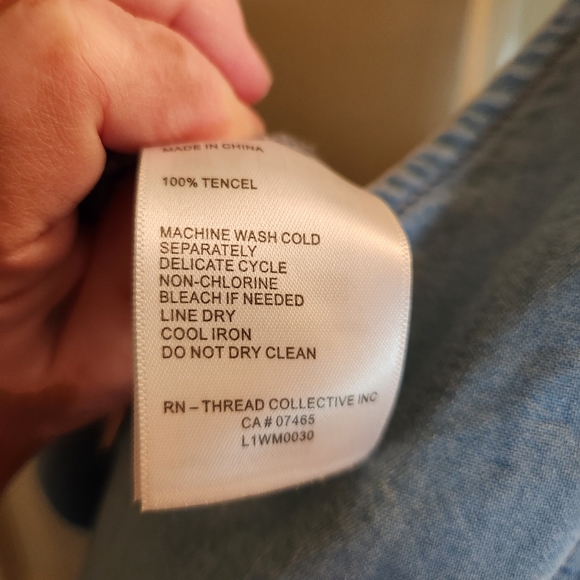 Laundry by Shelli Segal denim jumper zip up sz 8 - Picture 7 of 10